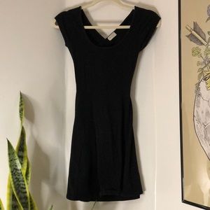 Crisscross back little black dress size S